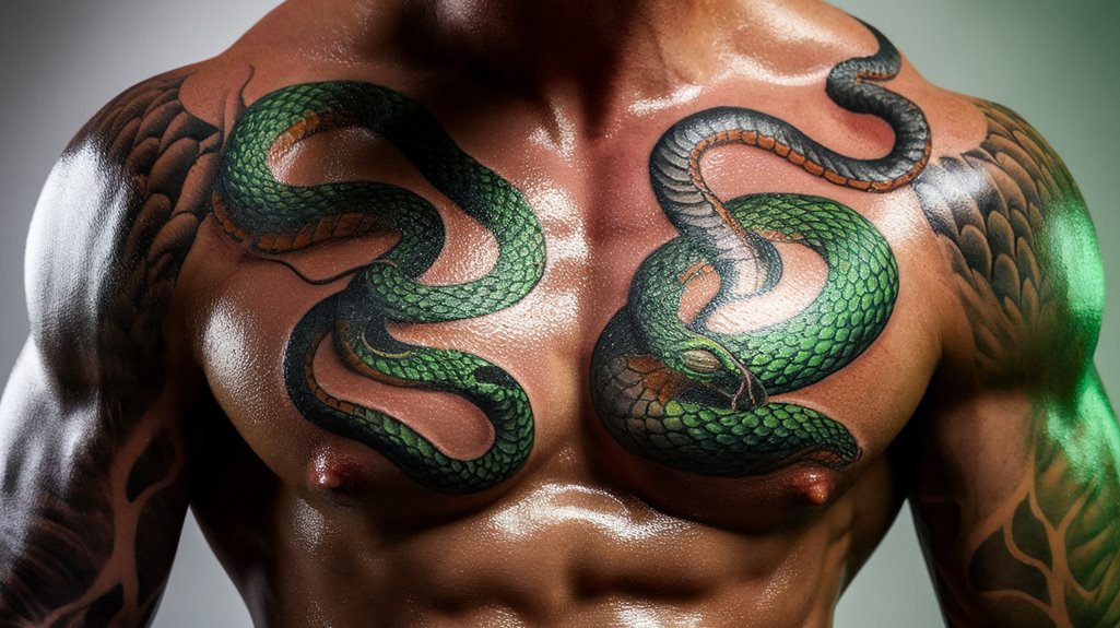 serpentine body art designs