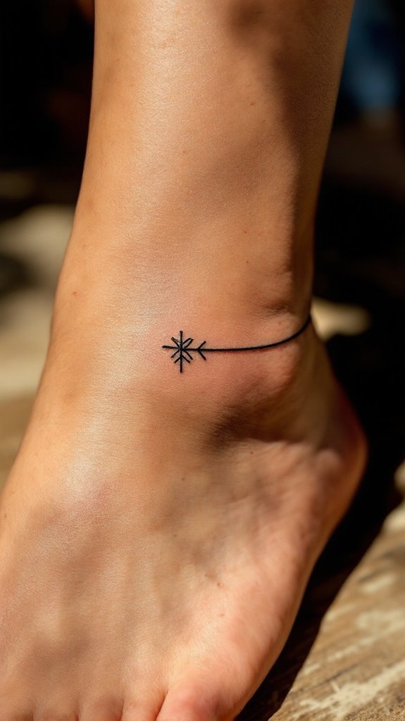 simple ankle tattoo designs