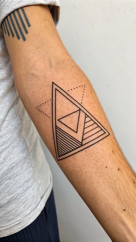 11 Forearm Tattoo Ideas for Men 1 simple geometric body art