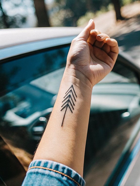 15 Meaningful Wrist Tattoos for Women 12 Minimalist Arrow Tattoo: Stylish Direction