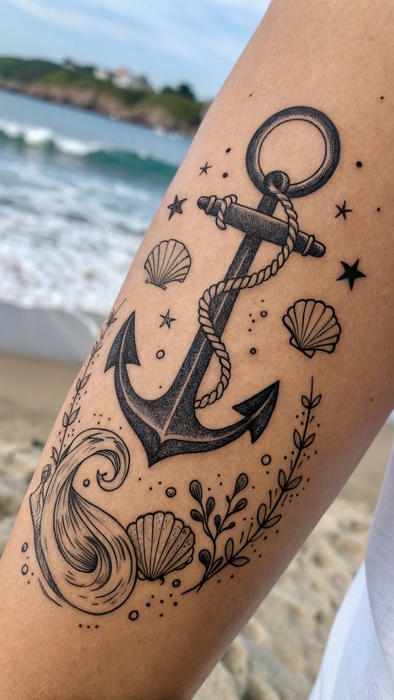 11 Marine Life Tattoo Ideas 3 symbol of stability and hope