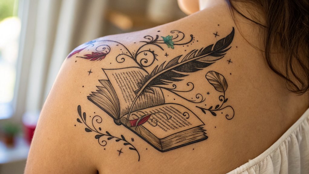 11 Booklover Tattoo Ideas 11