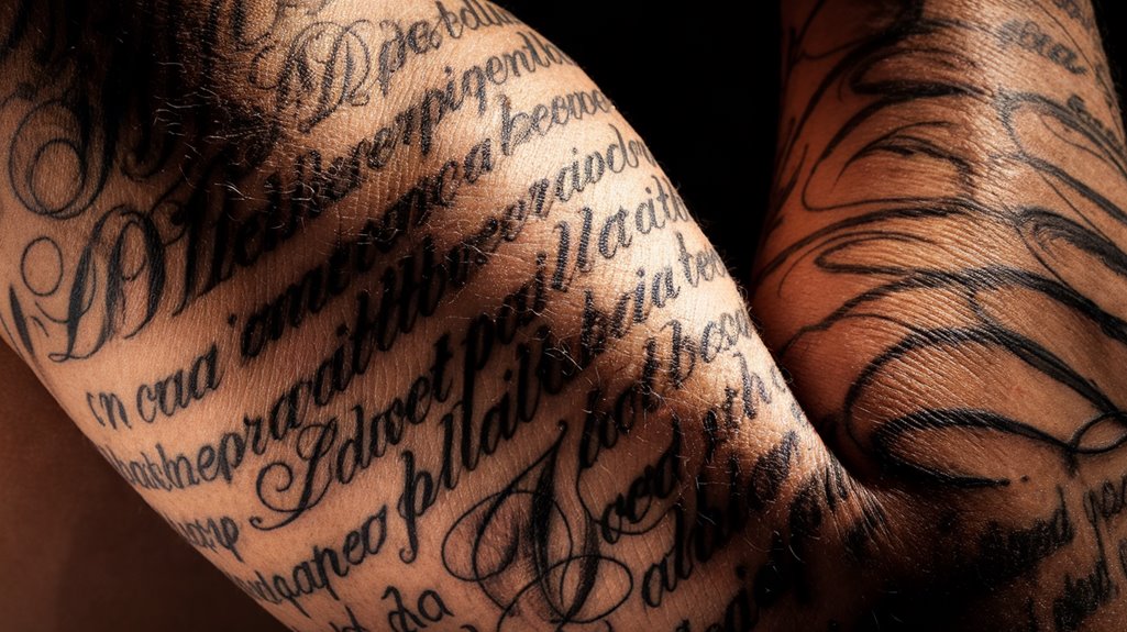 variety of handwriting styles
