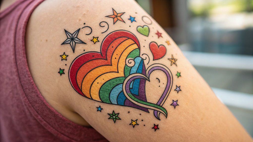vibrant rainbow tattoo inspiration