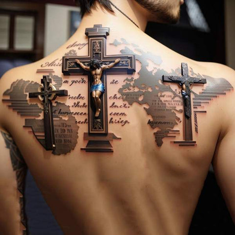 15 Alluring 3 Cross Tattoo Ideas To Look Stylish 15