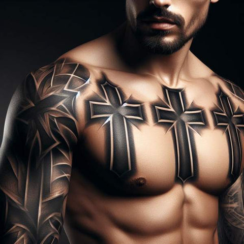 15 Alluring 3 Cross Tattoo Ideas To Look Stylish 5