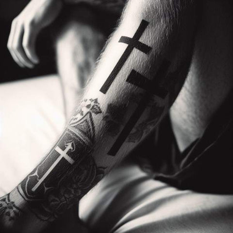 15 Alluring 3 Cross Tattoo Ideas To Look Stylish 16