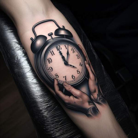 30 Unique Clock Tattoo Ideas with Deep and Multifaceted Meanings 41