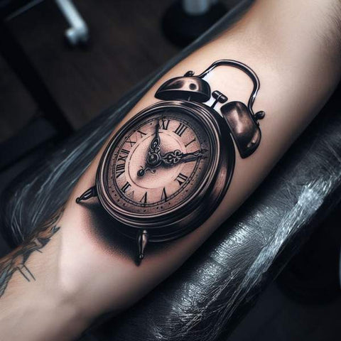 30 Unique Clock Tattoo Ideas with Deep and Multifaceted Meanings 42
