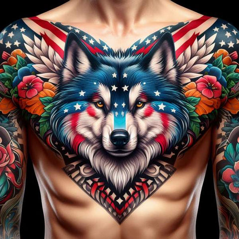 64 Charming Chest Tattoo Ideas For Men 10