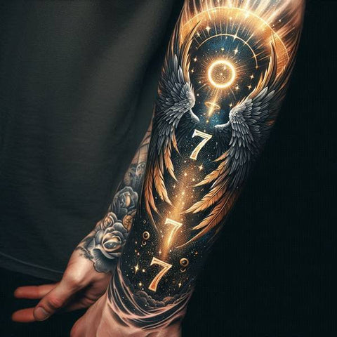 44 Motivating Ideas For Angel Tattoos 13 Angel Number Tattoo 0b58a492 28f9 42a1 9791