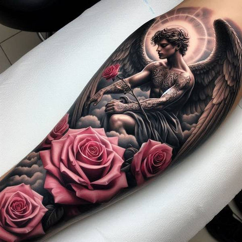 44 Motivating Ideas For Angel Tattoos 41 Angel Rose Tattoo 585a4bba 3c48 46ef b47f