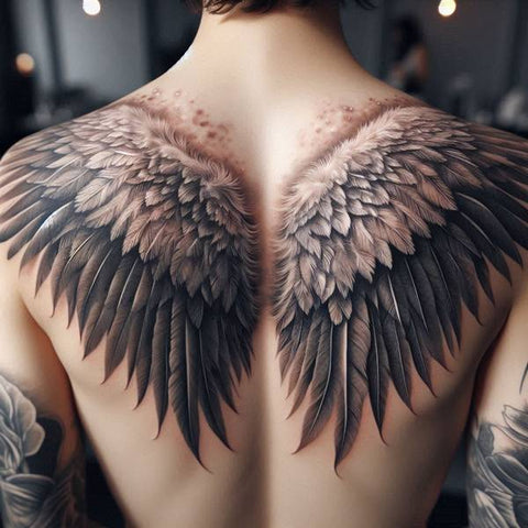 44 Motivating Ideas For Angel Tattoos 2 Angel Wings Tattoo 2 9e070606 fad3 4692 9014
