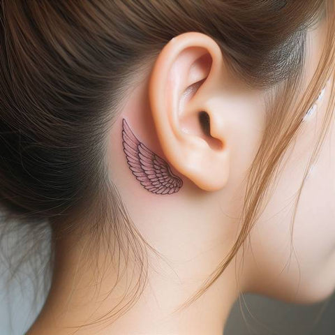33 Cute Yet Meaningful Tattoos Behind The Ear 30