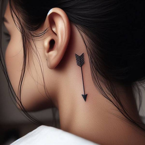 33 Cute Yet Meaningful Tattoos Behind The Ear 31