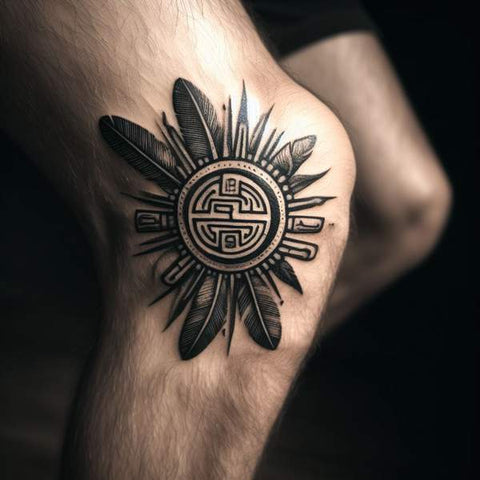 34 Kneecap Tattoo Ideas For Men 42