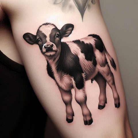 18 Fabulous Cow Tattoo Ideas For You 10