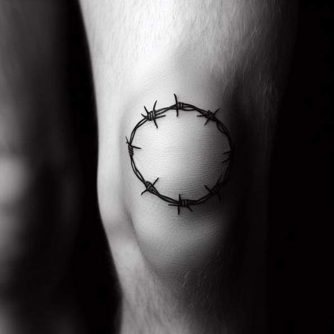 34 Kneecap Tattoo Ideas For Men 17