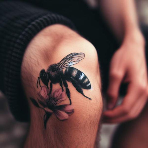 34 Kneecap Tattoo Ideas For Men 20