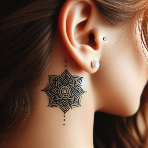 33 Cute Yet Meaningful Tattoos Behind The Ear 33