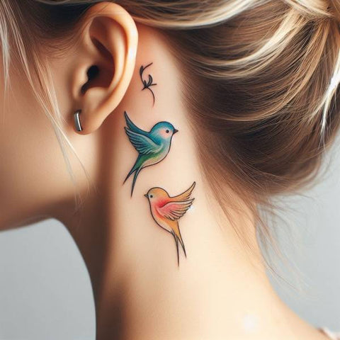 33 Cute Yet Meaningful Tattoos Behind The Ear 12