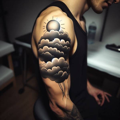 25 Cloud Tattoo Ideas To Fade Away Your Worries 1