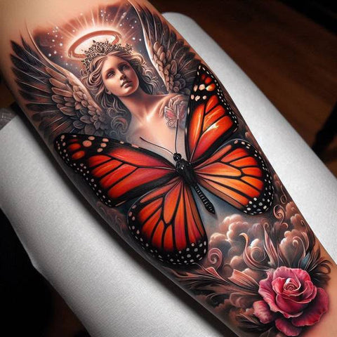 44 Motivating Ideas For Angel Tattoos 46