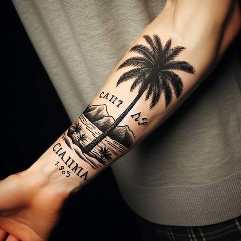20 Ideas That Complete The World Of Palm Tree Tattoos! 15