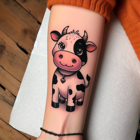 18 Fabulous Cow Tattoo Ideas For You 13