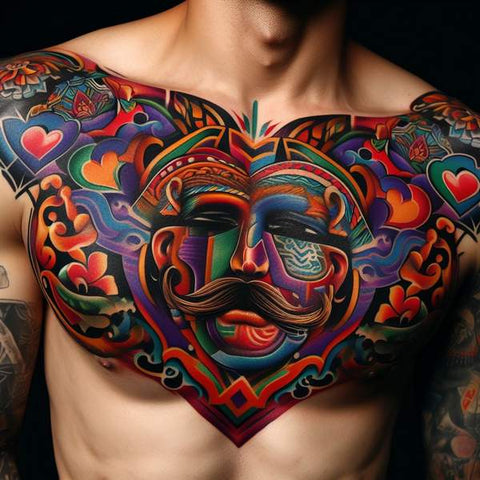 64 Charming Chest Tattoo Ideas For Men 38
