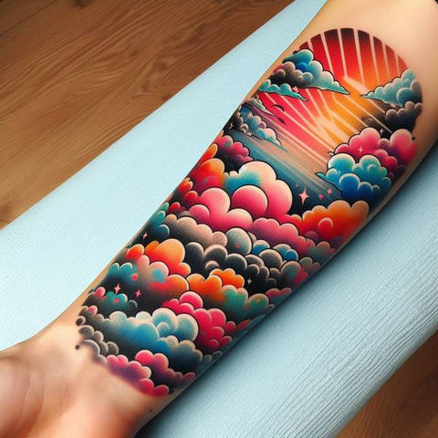 25 Cloud Tattoo Ideas To Fade Away Your Worries 19