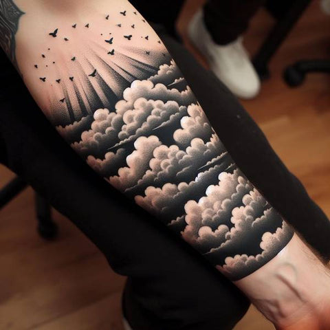 25 Cloud Tattoo Ideas To Fade Away Your Worries 8
