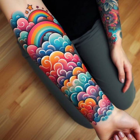 25 Cloud Tattoo Ideas To Fade Away Your Worries 9