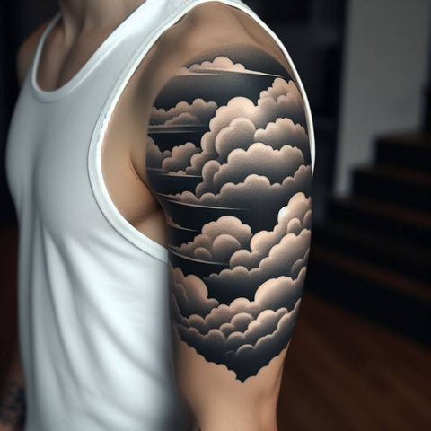 25 Cloud Tattoo Ideas To Fade Away Your Worries 12