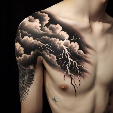 25 Cloud Tattoo Ideas To Fade Away Your Worries 23