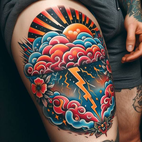 25 Cloud Tattoo Ideas To Fade Away Your Worries 24