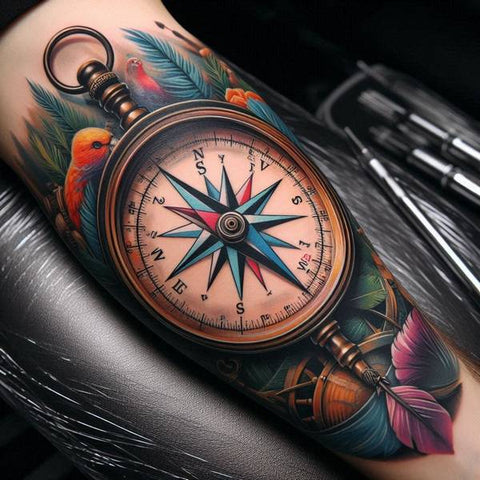 Compass Arm Tattoo 40073c96 f814 4c11 8383