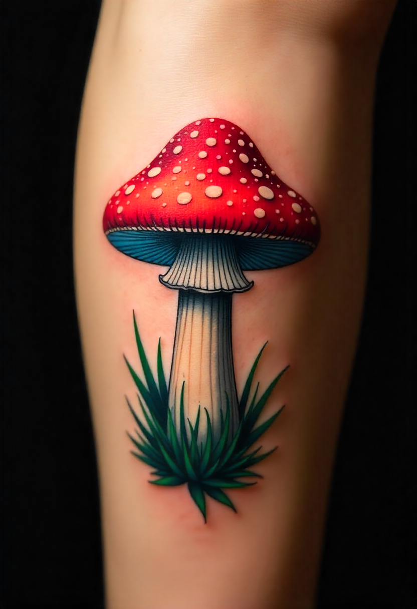 Cool Mushroom Tattoo 1