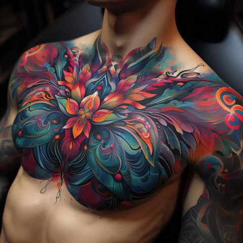 64 Charming Chest Tattoo Ideas For Men 17