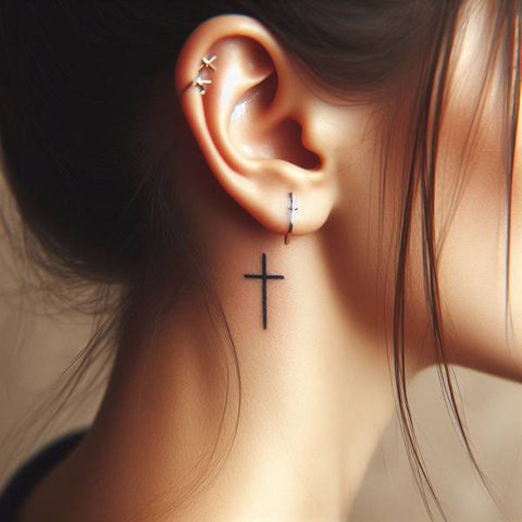 33 Cute Yet Meaningful Tattoos Behind The Ear 1