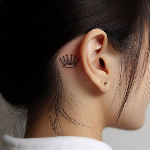 33 Cute Yet Meaningful Tattoos Behind The Ear 23