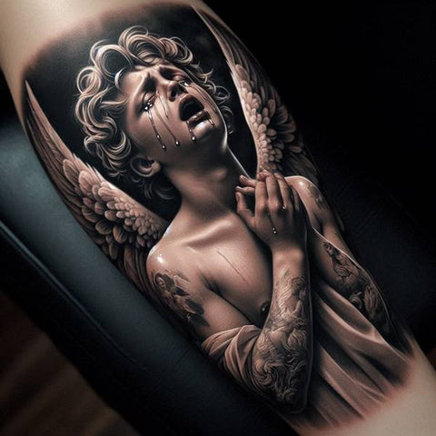 44 Motivating Ideas For Angel Tattoos 37 Crying Angel Tattoo 2 7e6f5a1d 41bd 4ef5 a8a6