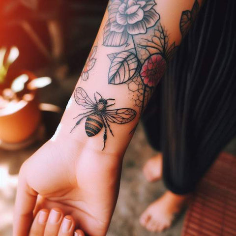 Cute Bee Tattoo