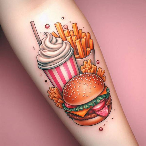 14 Humorous Food Tattoo Ideas and Meanings To Showcase Your Appetite To 3