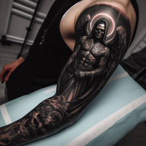 44 Motivating Ideas For Angel Tattoos 39 Dark Angel Tattoo 1aaf6394 4ee8 403b 9823