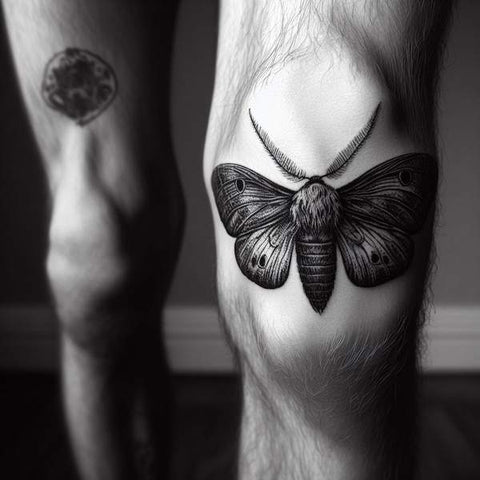34 Kneecap Tattoo Ideas For Men 38