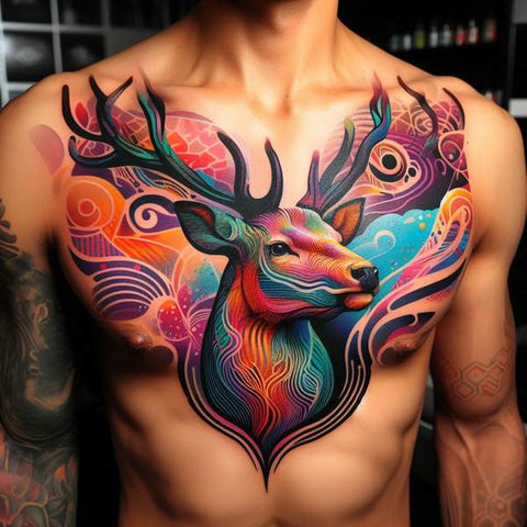 64 Charming Chest Tattoo Ideas For Men 42