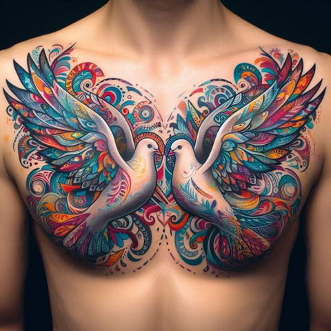 64 Charming Chest Tattoo Ideas For Men 43