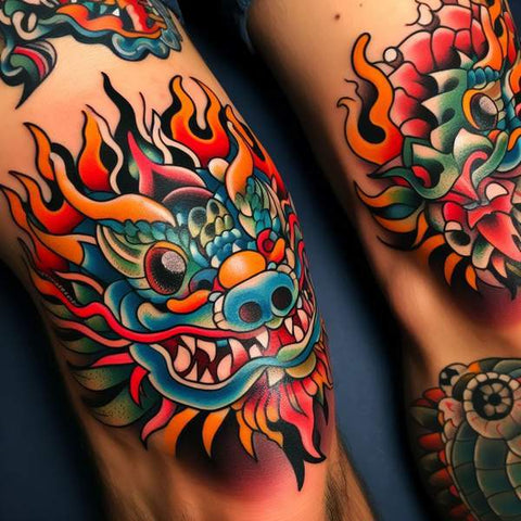 34 Kneecap Tattoo Ideas For Men 36