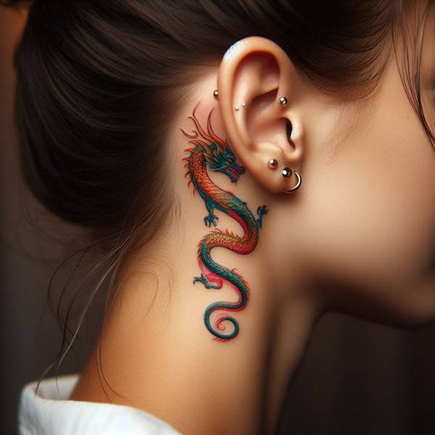 33 Cute Yet Meaningful Tattoos Behind The Ear 25